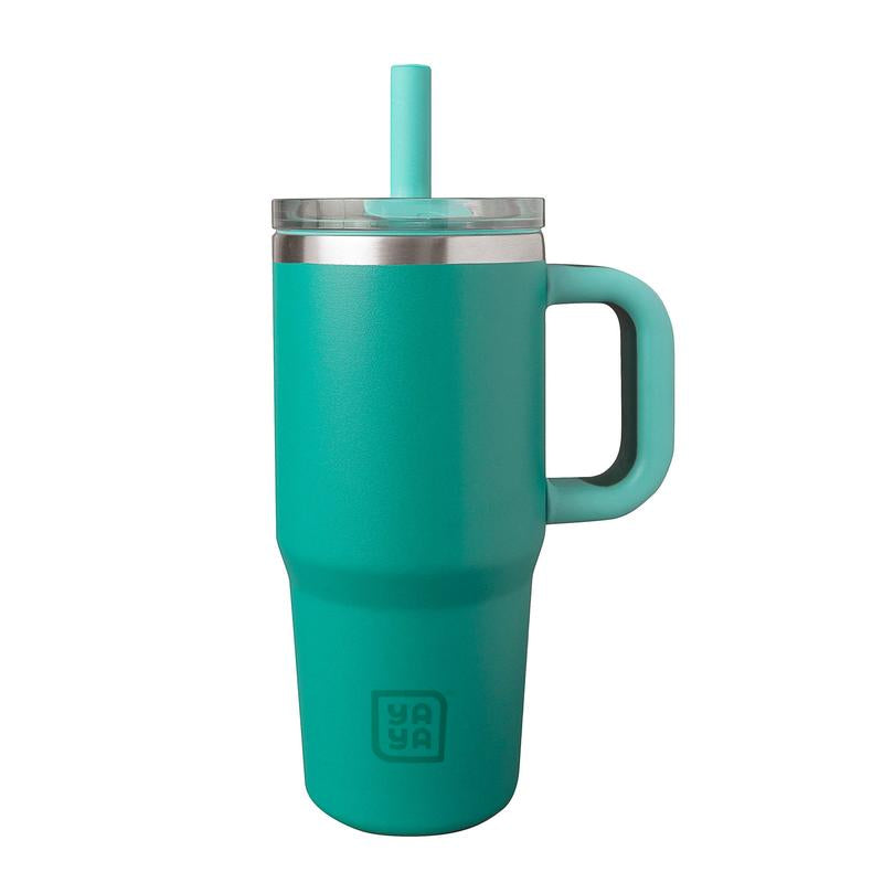 YAYA My First Travel Tumbler for Toddlers, Portable Stainless Steel Tumbler with Silicone Straw & Leak-Proof Lid, Insulated Bottle for 12+ Hrs of Cold Drinks Flask Containers