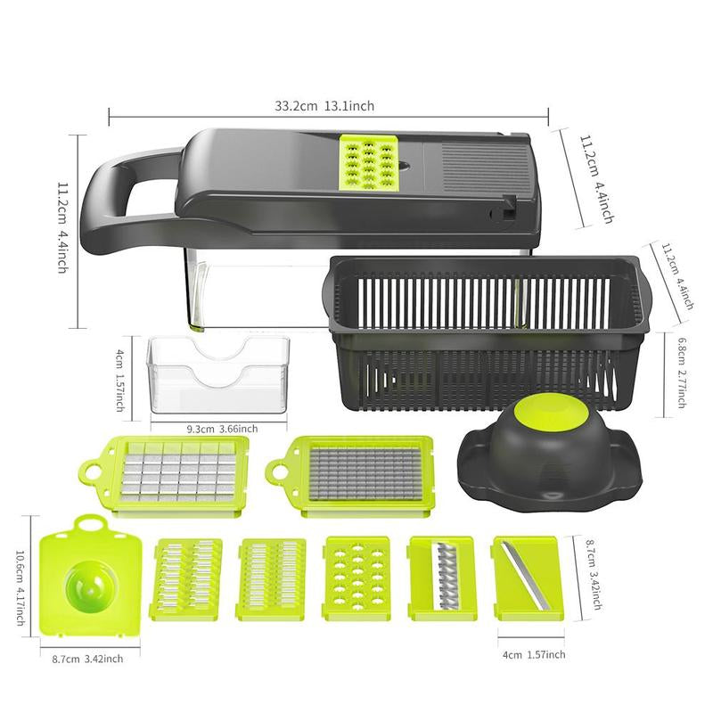 Plastic Multipurpose Chopper, Fruits & Vegetable Cutter, Grater Peeler Chipser for Kitchen, Durable Dicer Chopper for Summer, Candy Kitchen Accessories, Kitchen Gadgets, Shoestring Fries Chick Fil A