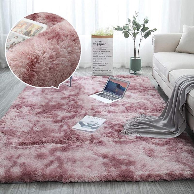 Plush Floor Mat Decorative Area Rug, Modern Floor Carpet for Living Room Bedroom Home Decor, Room Decor