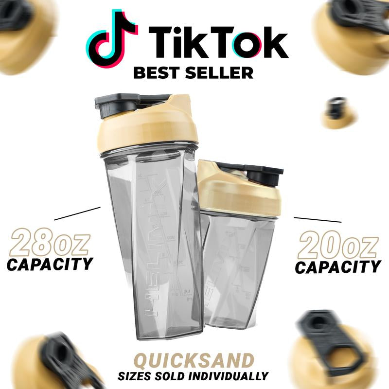 HELIMIX Blender Shaker Bottle Made in USA No Whisk Ball Needed