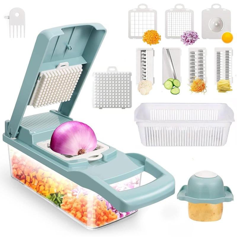 Plastic Multipurpose Chopper, Fruits & Vegetable Cutter, Grater Peeler Chipser for Kitchen, Durable Dicer Chopper for Summer, Candy Kitchen Accessories, Kitchen Gadgets, Shoestring Fries Chick Fil A