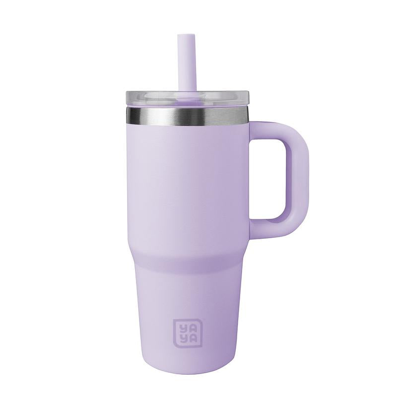 YAYA My First Travel Tumbler for Toddlers, Portable Stainless Steel Tumbler with Silicone Straw & Leak-Proof Lid, Insulated Bottle for 12+ Hrs of Cold Drinks Flask Containers