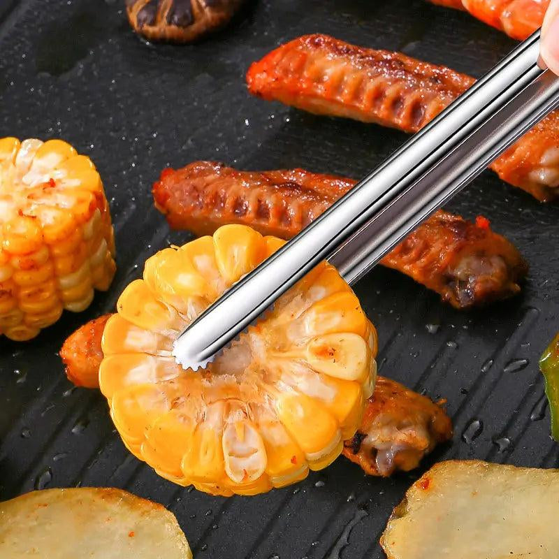 Grill Kitchen Tongs Stainless Steel Utensils