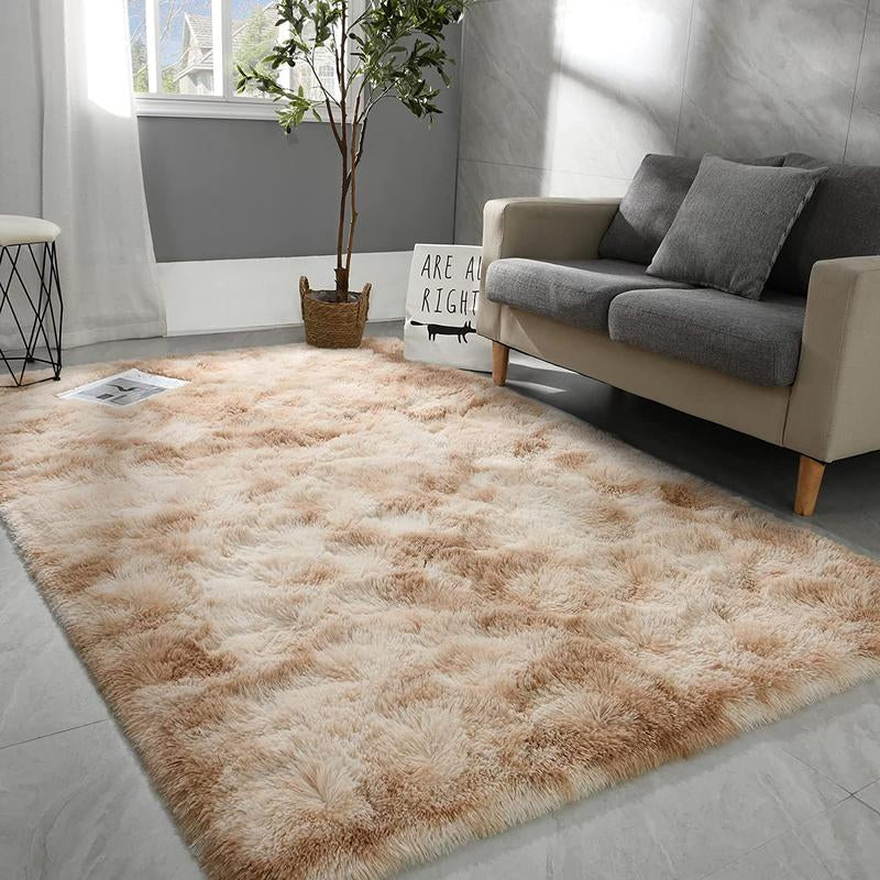 Plush Floor Mat Decorative Area Rug, Modern Floor Carpet for Living Room Bedroom Home Decor, Room Decor