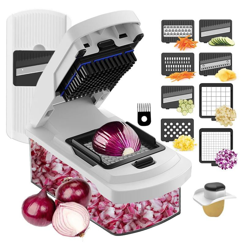 Plastic Multipurpose Chopper, Fruits & Vegetable Cutter, Grater Peeler Chipser for Kitchen, Durable Dicer Chopper for Summer, Candy Kitchen Accessories, Kitchen Gadgets, Shoestring Fries Chick Fil A