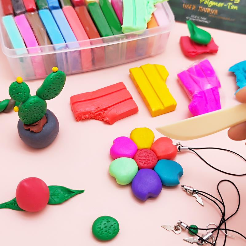 【GIFT Set】Artecho Polymer Clay, Modeling Kit with Clay Sculpting Tools and Accessories for DIY Crafts, Jewelry Design, and Art Sculpture
