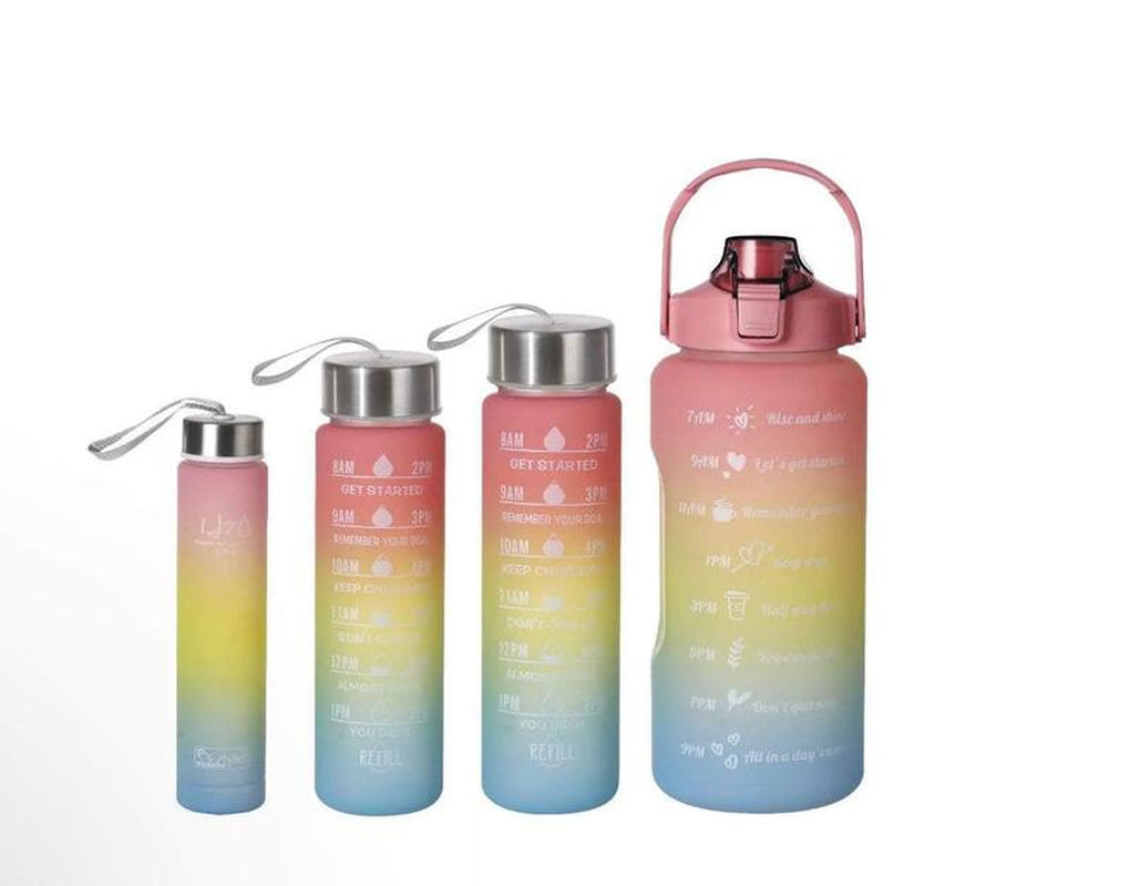 Set of 4 in 1 Water Bottle
