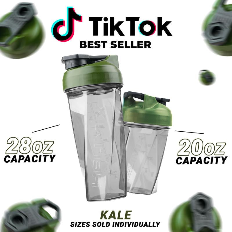 HELIMIX Blender Shaker Bottle Made in USA No Whisk Ball Needed