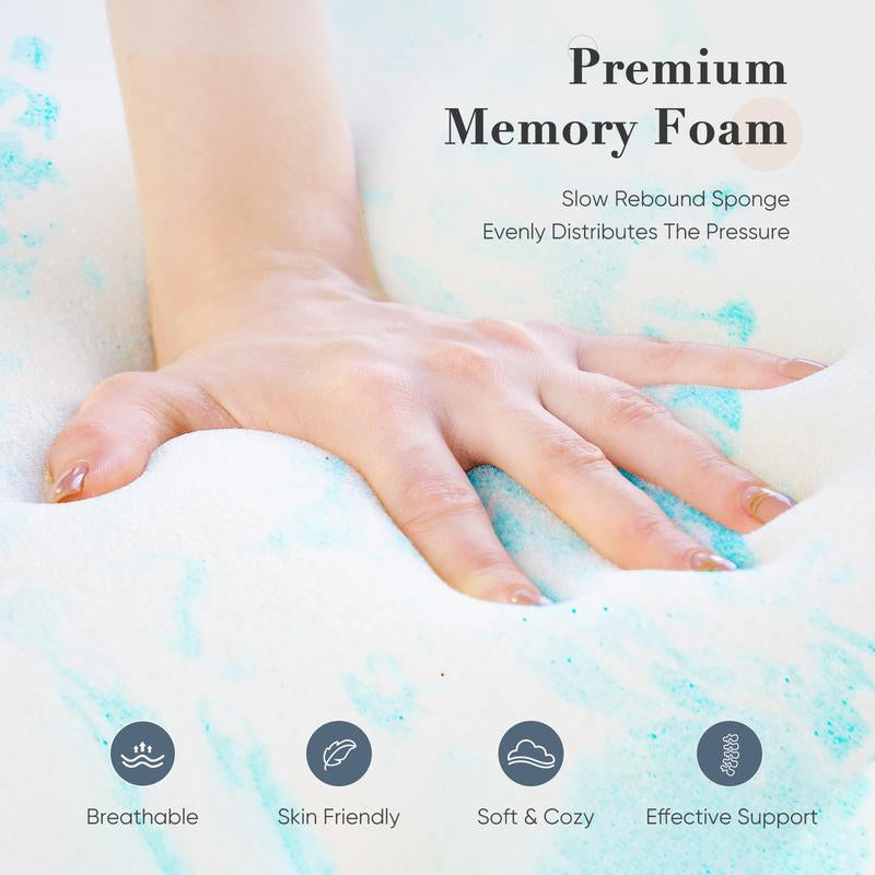 【Back to School】Sweet Furniture S - Mattress Topper Full Gel Memory Foam Mattress Topper