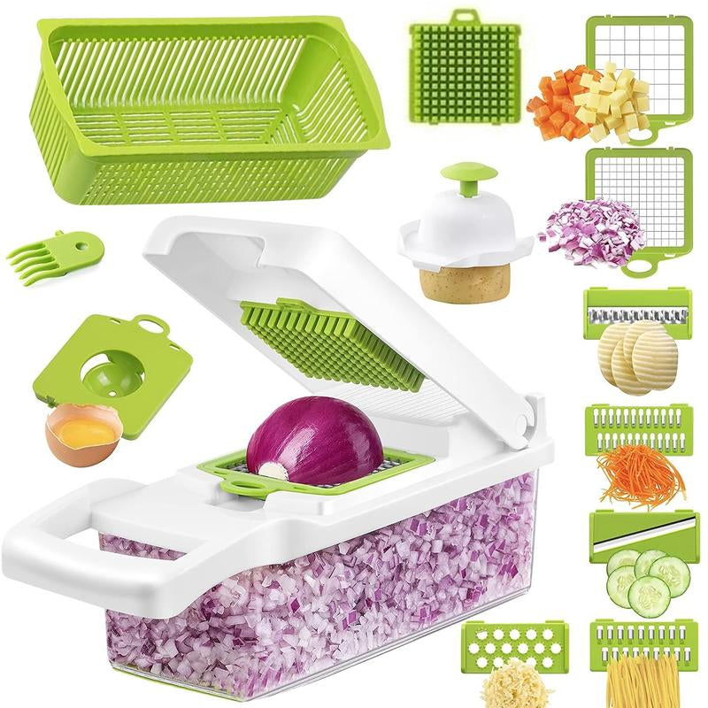 Plastic Multipurpose Chopper, Fruits & Vegetable Cutter, Grater Peeler Chipser for Kitchen, Durable Dicer Chopper for Summer, Candy Kitchen Accessories, Kitchen Gadgets, Shoestring Fries Chick Fil A