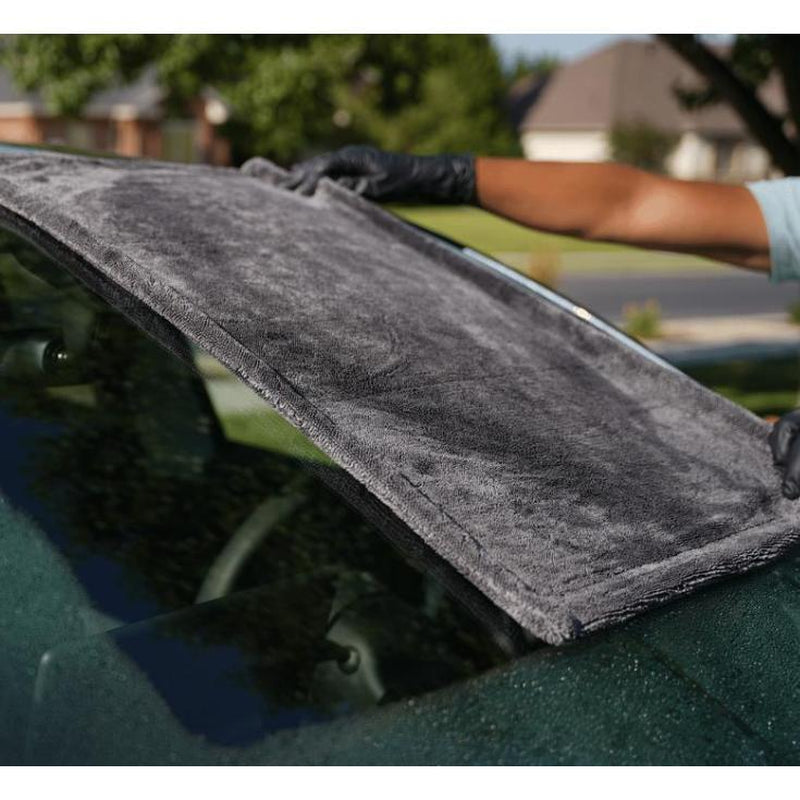 High-Quality Braided Car Wash Towel - 1200 GSM, 36"X24", Superior Microfiber, Double Twisted Pile, Dual-Sided, Ultra Soft, Quick-Dry, Reusable