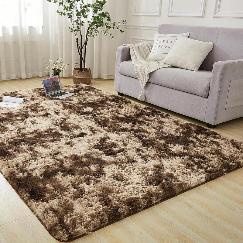Plush Floor Mat Decorative Area Rug, Modern Floor Carpet for Living Room Bedroom Home Decor, Room Decor