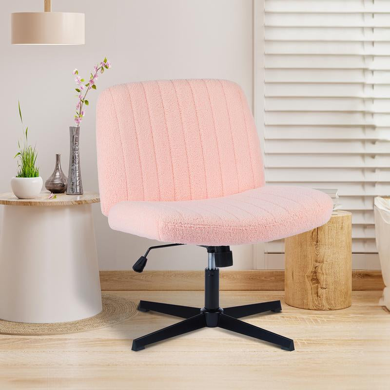 【Star Furniture】Height Adjustable Criss Cross Chair with No Wheels / with Wheels- Office Wide Swivel Home Office Desk Chairs Reading Chair