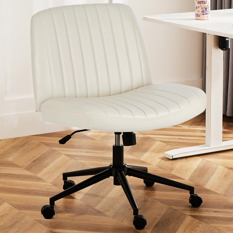 【Star Furniture】Height Adjustable Criss Cross Chair with No Wheels / with Wheels- Office Wide Swivel Home Office Desk Chairs Reading Chair