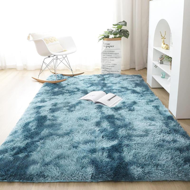 Plush Floor Mat Decorative Area Rug, Modern Floor Carpet for Living Room Bedroom Home Decor, Room Decor