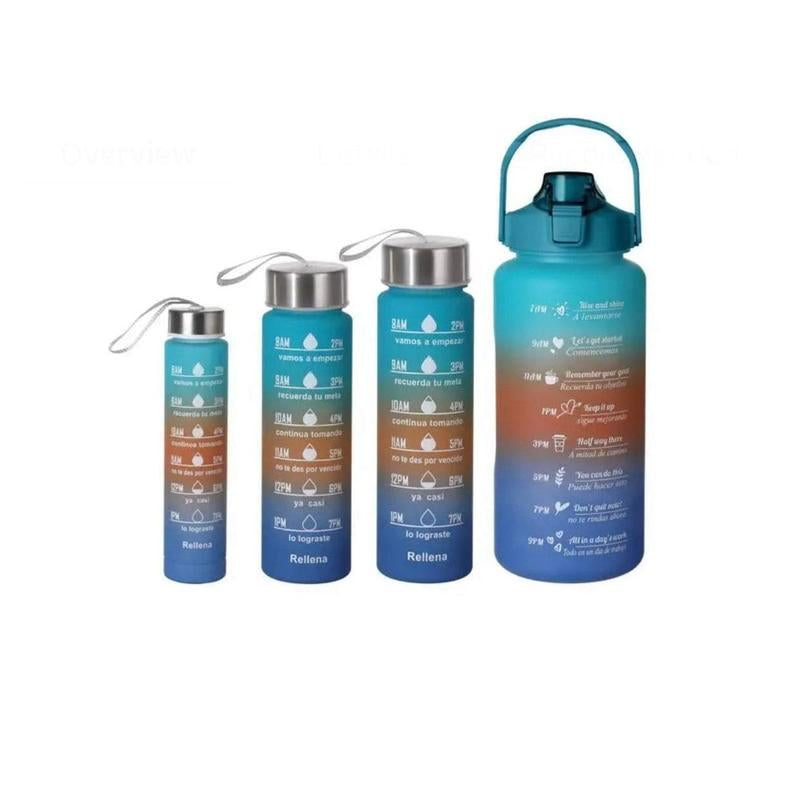 Set of 4 in 1 Water Bottle