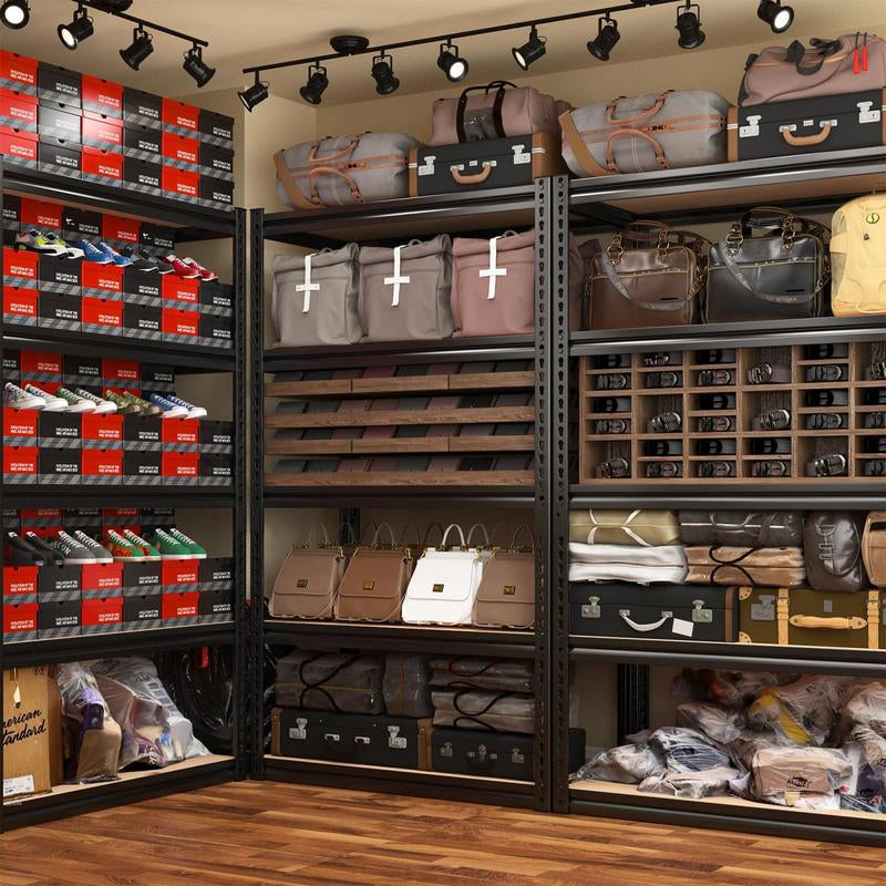 Raybee Furniture Garage Shelving Storage Shelves 5 Tier Metal Storage Shelving Unit Adjustable Garage Shelf Storage for Craft Warehouse Pantry Basement Kitchen Cabinet Organizers Organiser Racks