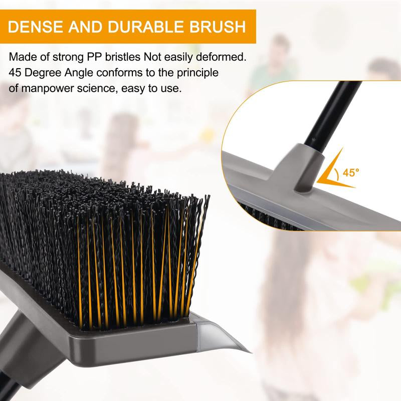 2 in 1 Floor Brush Scrubber with Long Handle Grout Brush 2023 New Upgrade Scrape Stiff Bristle Cleaning Scrub Brush with Squeegee 120°Rotating Tile Brush for Cleaning Bathroom Glass Patio Kitchen Floor Cleaner Floor Spatula Deck Brush Floor Brush
