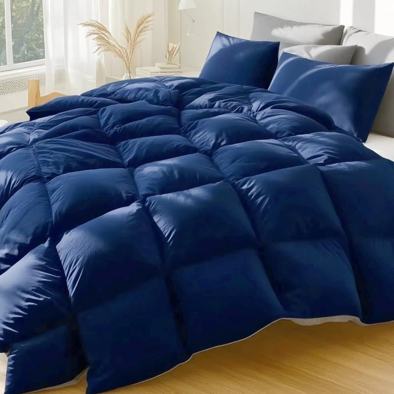 Cosybay down Alternative Comforter with 4 Corner Tabs All-Season Lightweight Reversible Duvet Insert Soft Fluffy Breathable Quilt Warm for Bedroom School High Quality Hotel Bedding Machine Washable Black Queen Size - Fathersdaygift