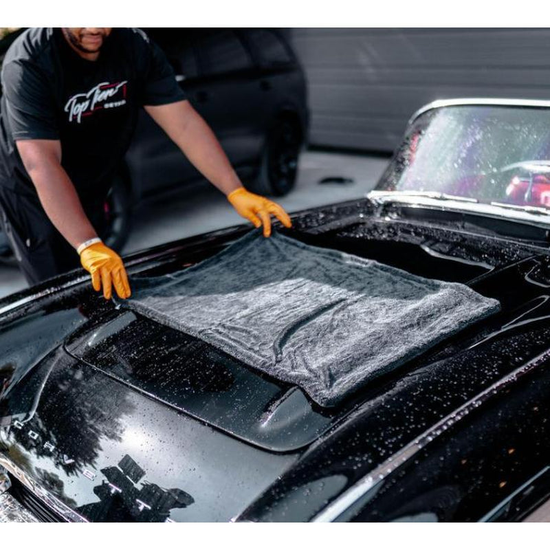 High-Quality Braided Car Wash Towel - 1200 GSM, 36"X24", Superior Microfiber, Double Twisted Pile, Dual-Sided, Ultra Soft, Quick-Dry, Reusable