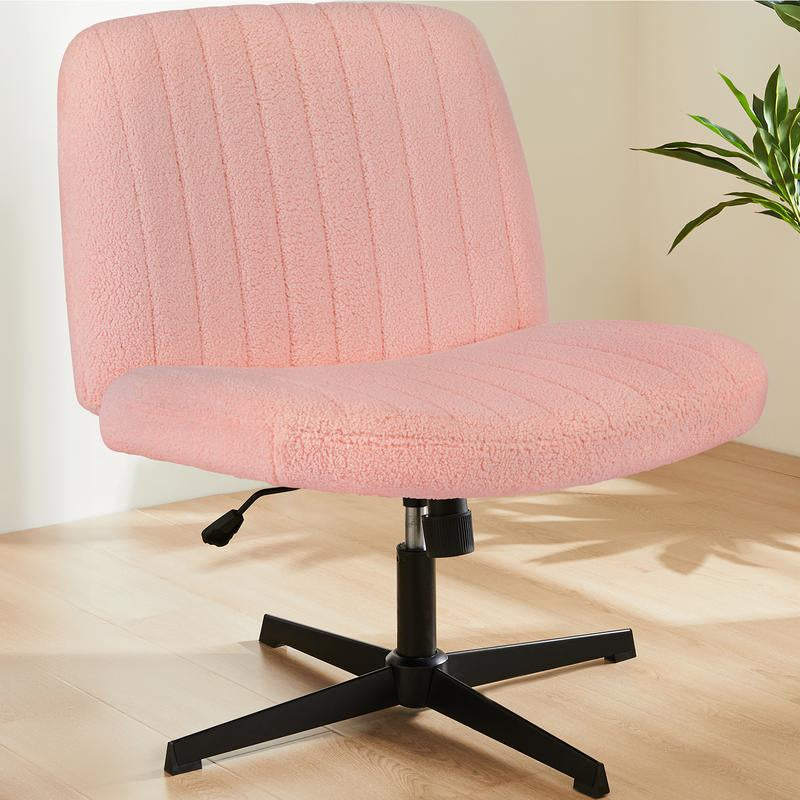 【Star Furniture】Height Adjustable Criss Cross Chair with No Wheels / with Wheels- Office Wide Swivel Home Office Desk Chairs Reading Chair