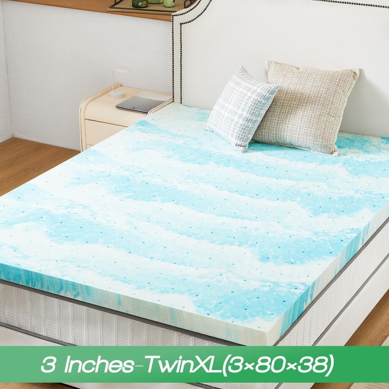 【Back to School】Sweet Furniture S - Mattress Topper Full Gel Memory Foam Mattress Topper