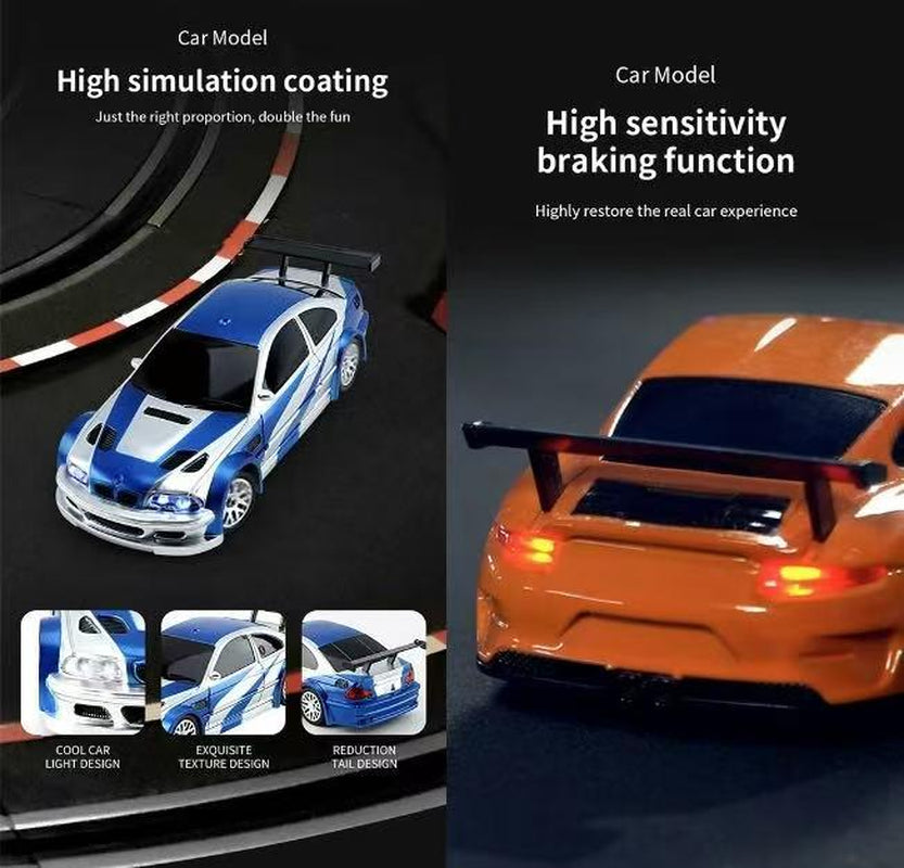 RC Drift Car 1:24 Scale 4WD Remote Control Racing Car with 2.4Ghz & 12.4Mph Speed for Ages 8+