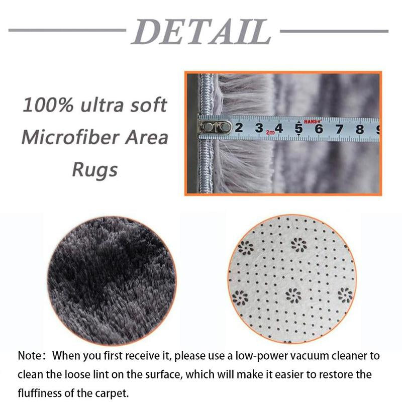 Plush Floor Mat Decorative Area Rug, Modern Floor Carpet for Living Room Bedroom Home Decor, Room Decor