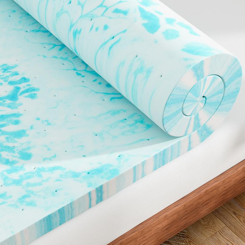 【Back to School】Sweet Furniture S - Mattress Topper Full Gel Memory Foam Mattress Topper