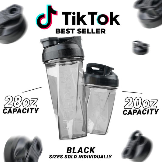 HELIMIX Blender Shaker Bottle Made in USA No Whisk Ball Needed
