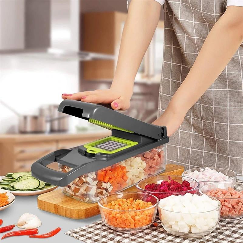 14 in 1 Multifunctional Food Chopper, Vegetable Chopper, Pro Onion Chopper, Kitchen Vegetable Slicer Dicer Cutter,