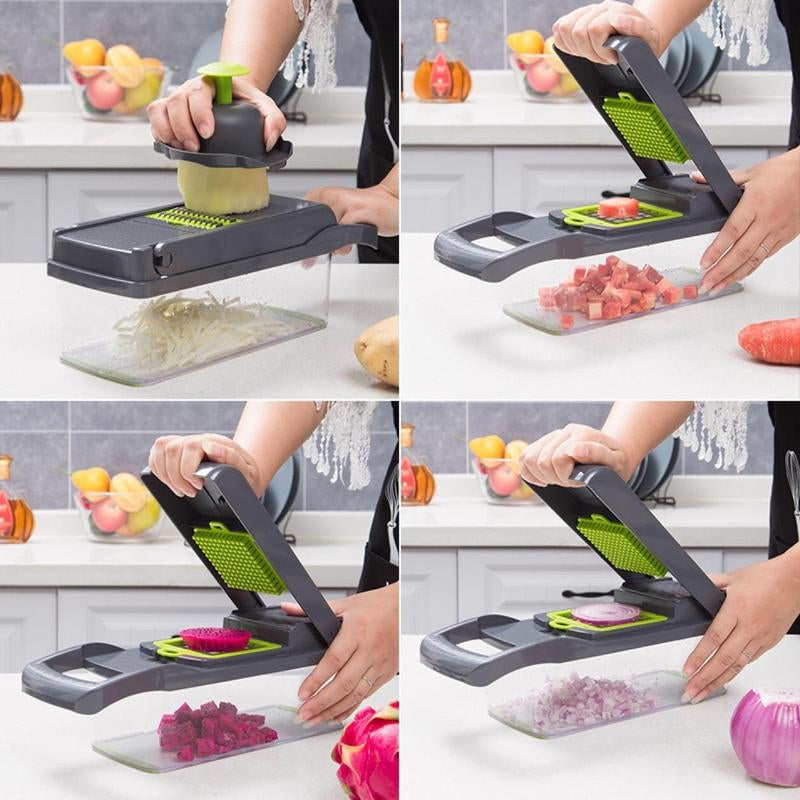 12 in 1 Manual Vegetable Chopper Kitchen Gadgets Food Chopper Vegetable Slicer