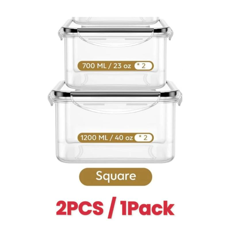 AISOON 40 PCS 85Oz Airtight Food Storage Set (20 Containers & Lids), Bpa-Free,Leakproof, Microwave-Safe,For Kitchen Organization, Fruit Organizer