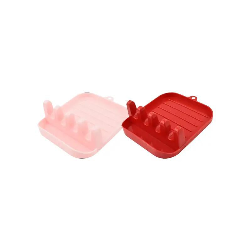 Pot Lid and Spoon Holder, 1 Count Non-Slip Kitchen Pot Lid and Spoon Rest, Spatula Countertop Storage Rack, Kitchen Gadgets, Kitchen Accessories, Kitchen Utensils Storage Organizer, Summer Gift