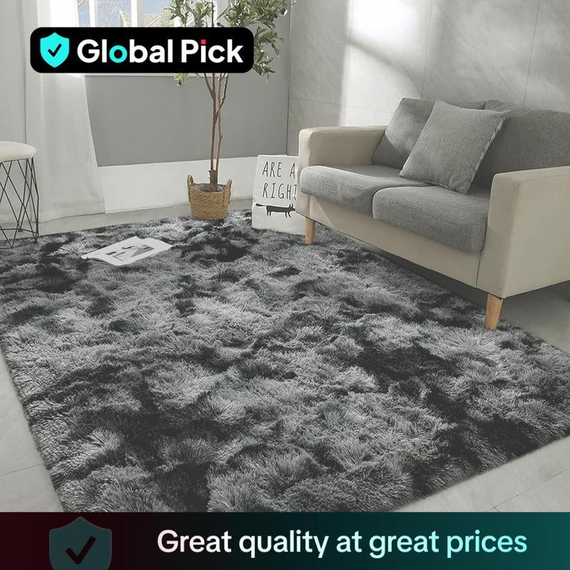 Plush Floor Mat Decorative Area Rug, Modern Floor Carpet for Living Room Bedroom Home Decor, Room Decor