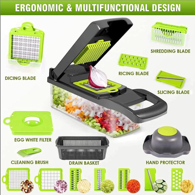 Plastic Multipurpose Chopper, Fruits & Vegetable Cutter, Grater Peeler Chipser for Kitchen, Durable Dicer Chopper for Summer, Candy Kitchen Accessories, Kitchen Gadgets, Shoestring Fries Chick Fil A