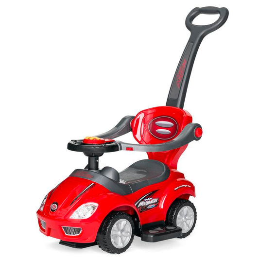 Best Choice Products 3-In-1 Kids Push and Pedal Toddler Ride on Wagon Play Toy Stroller W/ Sounds, Handle, Horn