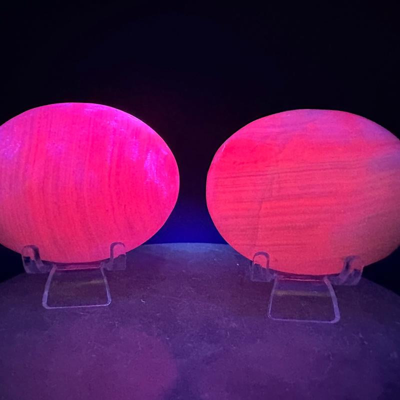 Mangano Calcite Palm Stone (UV Reactive)