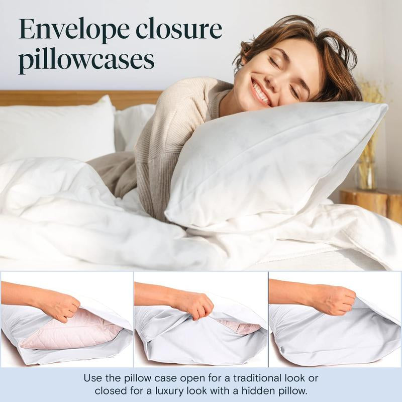 Luxclub 4 PC Sheet Set 18" Deep Pockets Eco Friendly Wrinkle Free Silky Soft Microfiber Hotel Bedding Comfortable Breathable