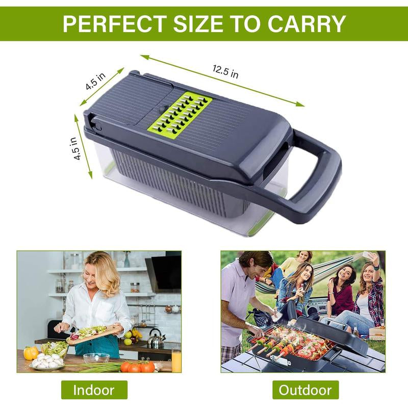 12 in 1 Manual Vegetable Chopper Kitchen Gadgets Food Chopper Vegetable Slicer