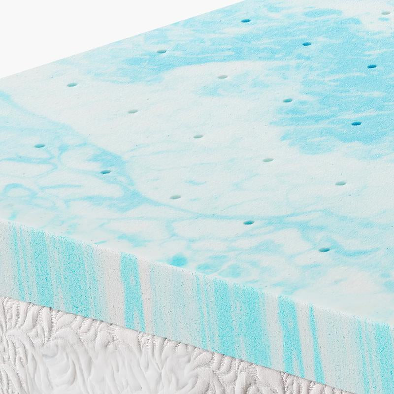 【Back to School】Sweet Furniture Memory Foam Bed Topper with Cooling Gel Swirl Infusion - Perfect Gift for a Cozy Sleep