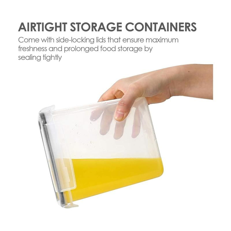Vtopmart Airtight Food Storage Containers with Lids, 24 / 32 Pcs Plastic Kitchen and Pantry Organization Canisters, BPA Free, Reusable Stackable #Smartliving