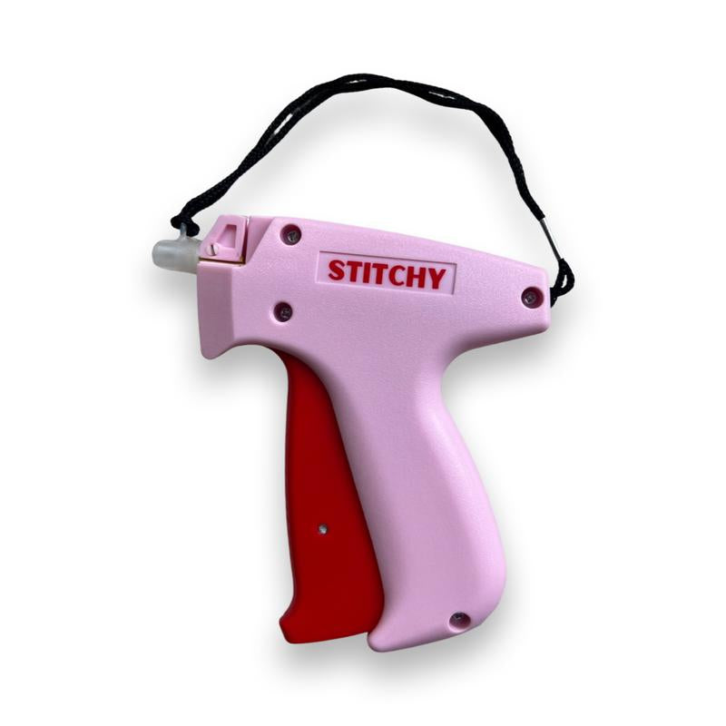 Stitchy 2.0 - Alter Your Clothing Instantly - 1 Red and Pink Stitchy with 1000 Micro Stitches - At-Home Alterations - Wardrobe Assistant