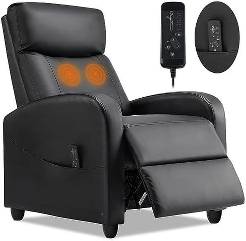 【Back to School】Sweetfurniture Massage Recliner Chair for Living Room, Massage Recliner Chair Theater Chairs Adjustable Modern Reclining Chair with Padded Seat Backrest