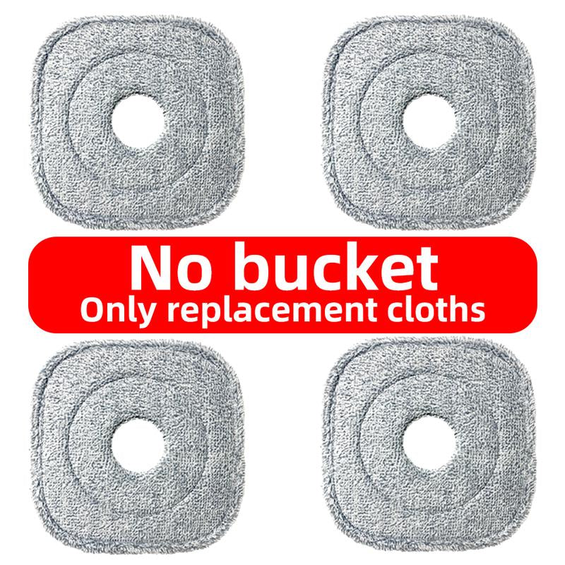 KZKR Spin Mop and Bucket System with Dual Compartment Mop Bucket & Thick Washable Microfiber Pads for Home Cleaning Household Items