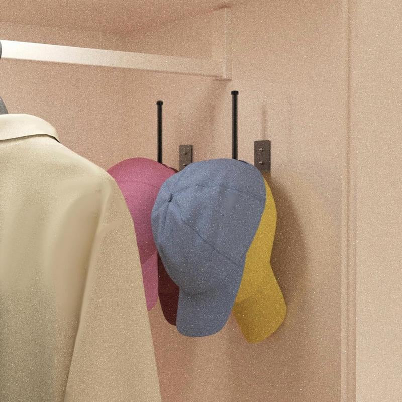 Wall-Mounted Hat Rack Organizer - Space-Saving Cap Hanger for Easy Storage and Display Hanging - Perfect for Any Home Tube Top Rack Tick to K Shop Summer Sale Hangable