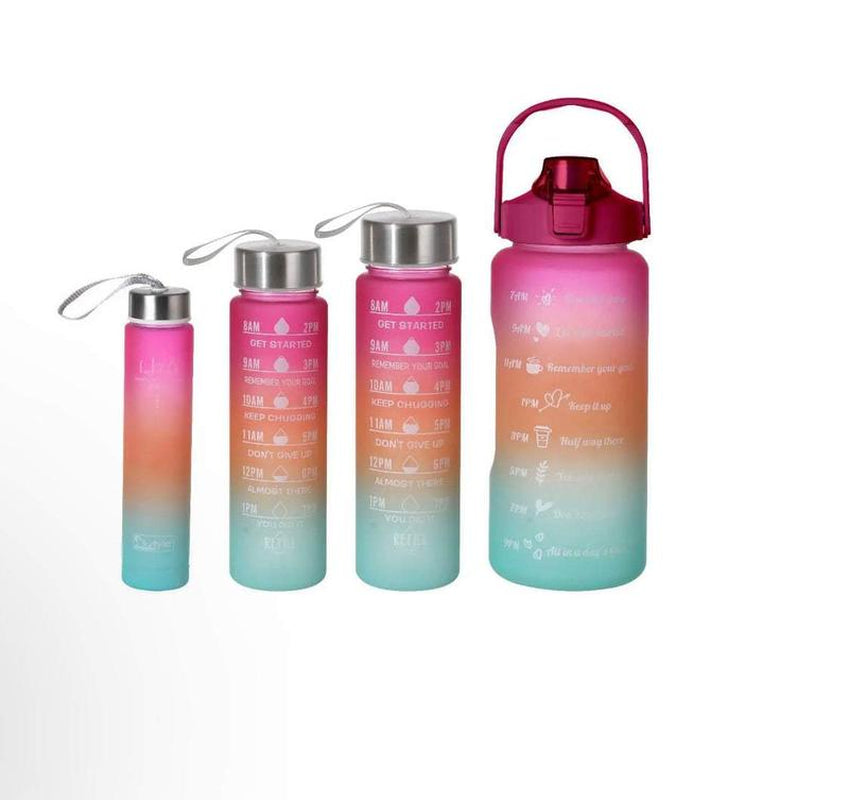 Set of 4 in 1 Water Bottle