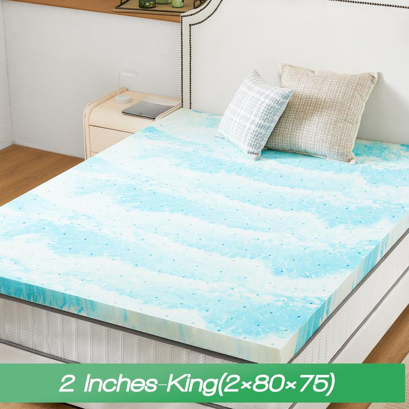 【Back to School】Sweet Furniture S - Mattress Topper Full Gel Memory Foam Mattress Topper