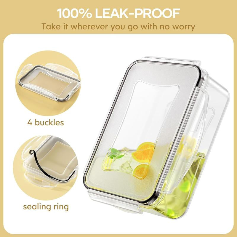 AISOON 40 PCS 85Oz Airtight Food Storage Set (20 Containers & Lids), Bpa-Free,Leakproof, Microwave-Safe,For Kitchen Organization, Fruit Organizer