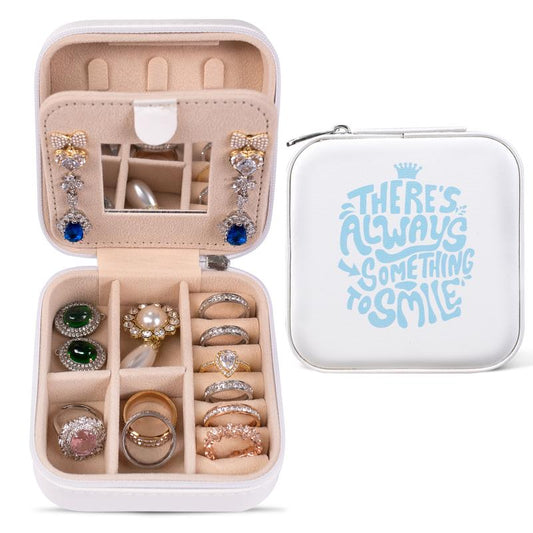 MEESOO Personalised Love Words Jewelry Box Birthday Gifts for Mom for Women Ring Holder Earring Storage Box Travel Jewelry Case
